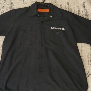 Lucky 13 Work Shirt, Medium, Black